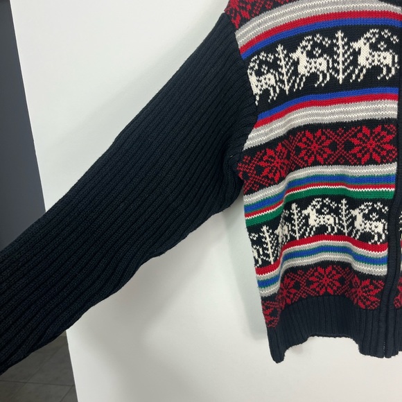 Vintage Liz Claiborne Petites Cotton Christmas Sweater Sz SP - Picture 8 of 12